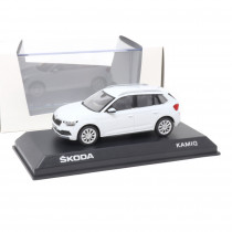 Skoda Kamiq 1:43 Modellauto Moon White 658099300 S9R Miniatur Modell Weiß 1/43