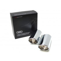 Audi Original Q2 Endrohrblenden 81A071761 Chrom Auspuffblenden Endrohr Blenden