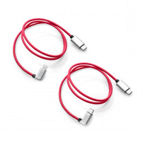 2x Audi Ladekabel USB C auf Apple Lightning & USB C 