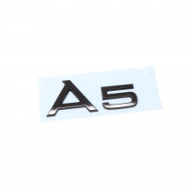 Audi A5 Schriftzug Schwarz Emblem Logo Hinten Heckklappe 8W6071803 Schwarz Original Modellbezeichnung