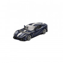 Ferrari 812 Competitizone Blu Tour de France 2023 1:64 Modellauto BBRDIE64011