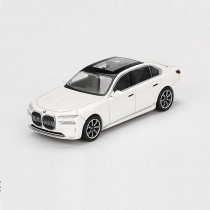 BMW i7 xDrive 60 Limousine 1:64 Modellauto Miniatur 1/64 Mineral White MGT00819