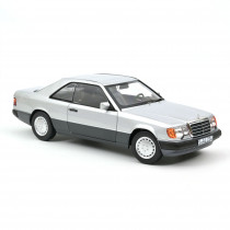 Mercedes Benz 300 CE-24 Coupe 1:18 Modellauto Miniatur 1/18 Silber Norev 183880 Mercedes-Benz Silver Coupé CE 24