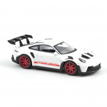 Porsche 911 GT3 RS 1:43 Modellauto Miniatur 1/43 Weiß Rot Norev 750044 Jet-Car