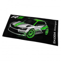 Skoda Motorsport Strandtuch R5 Badetuch Handtuch 75x150 cm Strandlaken Original