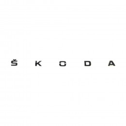 Skoda Fabia Schriftzug Schwarz Emblem Logo Heckklappe Hinten 6V0853687A 041