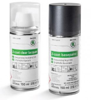 Skoda Lackspray Set F7C Graphit-Grau Metallic 000050200A F7C