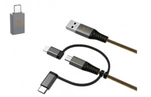 Cupra 3 in 1 Ladekabel Type C Datenkabel Adapter Kabel 000051444AR