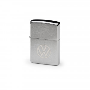 VW Feuerzeug Silber Chrom Sturmfeuerzeug
