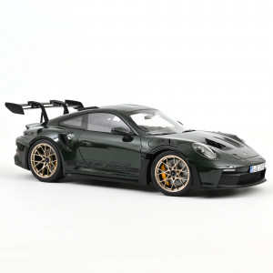 Porsche 911 GT3 RS 2022 Jetgrün metallic und Schwarz 1:12 Modellauto 127532 Norev