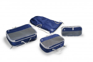 VW Gepäcktaschen Set Blau Taschen 4 teilig 1H2087308
