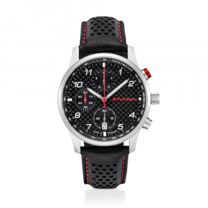 Audi Sport Chronograph Carbon Schwarz 3101900500 Armbanduhr Uhr Watch Original