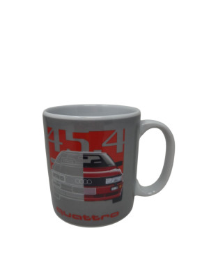 Audi quattro 45.4 Tasse grau Kaffeebecher Becher 3292500700