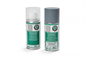 Skoda Lackspray Set F7A Stahl Grau 3T0050200 F7A