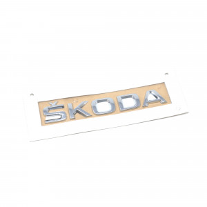 Original Skoda Schriftzug Heckklappe 3V0853687 2ZZ Chrom Emblem Logo Aufkleber