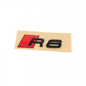 Audi R8 Schriftzug Emblem Logo Schwarz