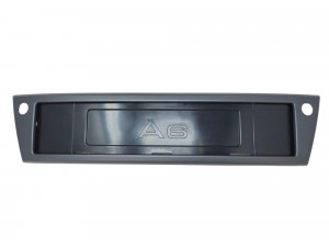 Audi A6 Blende für Kennzeichen Grau Kennzeichenblende 4F0807285F 1QP
