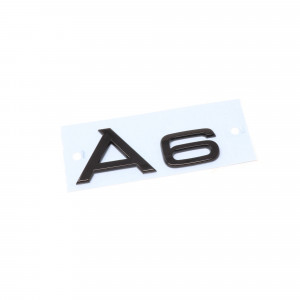 Audi A6 Schriftzug Schwarz Emblem Logo Hinten Heckklappe 4K0071803 Heck Original