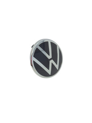 VW Emblem Kühlergrill vorn Logo Zeichen Chrom Schwarz 5H0853601D DPJ