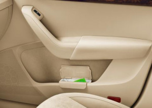 Skoda Abfallbehälter Innentür beige Mülleimer Behälter 5JA061107 WC4