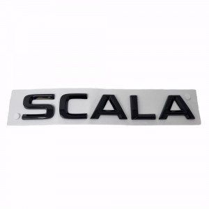 Skoda Scala Schriftzug Schwarz Emblem Logo Heckklappe Hinten 657853687E 041