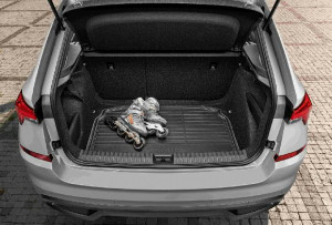 Skoda Kamiq Kofferraumwendematte Gummi / Textil Matte Kofferraum 658061163