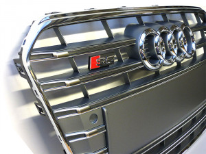 Audi Original S5 A5 Facelift Kühlergrill Platiniumgrau Chrom Frontgrill Grill 8T0853651N 1RR