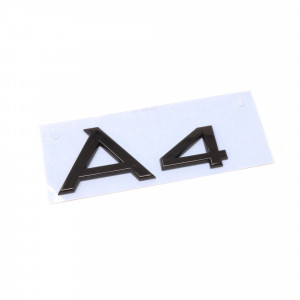 Audi A4 Schriftzug Schwarz Emblem Logo Hinten Heckklappe 8W0853741 T94 Heck Black Edition 8W0071803