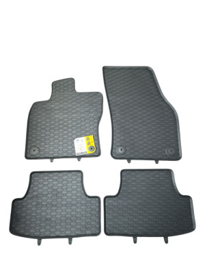 Gummimatten 4 tlg. Fussmatten Allwetter Matten kompatibel mit Audi Q2 922/4C
