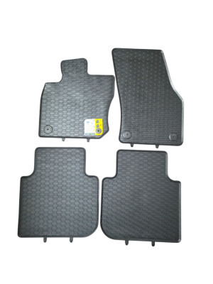 Gummimatten 4 tlg. Fussmatten Allwetter Matten kompatibel mit Skoda Kodiaq 924/4C 924