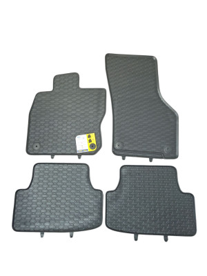 Gummimatten 4 tlg. Fussmatten kompatibel mit VW Golf 8 ETSI Audi A3 Sportback 925/4C 925