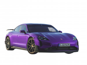 Porsche Taycan Turbo GT Purple Sky Metallic 2023 1:18 Modelauto GT Spirit GT520