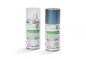 Skoda Lackspray Set F5X Satin Grau Metallic HFB381083