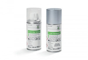 Skoda Lackspray Set A7W Brillant Silber Metallic HFB381090