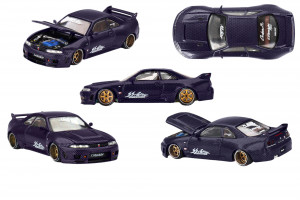 Nissan Skyline GT-R (R33) Active Carbon R V2 1995 1:64 Modellauto KHMG163