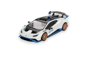 Lamborghini Huracán STO Bianco Asopo 2023 1:64 Mini GT Modellauto MGT00788-L