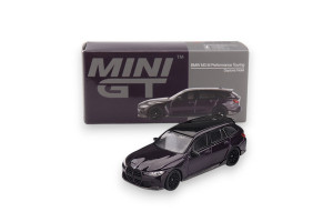 BMW M3 M Performance Touring Daytona Violet 2024 Mini GT Modellauto MGT00896-L 1:64 Plan B