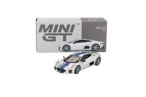 Jaguar C-X75 Silver 1:64 Modellauto Mini Gt MGT00960-L
