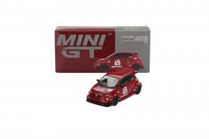LB-WORKS x Abas Works ABARTH 595 Red 2024 Modellauto Mini GT MGT00963-L