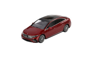 Mercedes Benz EQS 580 4Matic Red Metallic 2024 1:64 Modellauto Mini GT MGT00970-L