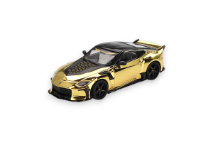 Nissan Z VeilSide FFZ400 Gold Chrome 2024 1:64 Mini GT Modellauto MGT00985-L