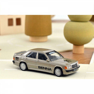 Mercedes Benz 190E 2.3 1:43 Modellauto Miniatur 1/43 Beige Senna 11 Norev 351196 Metallic