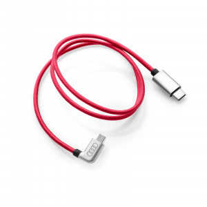 Ladekabel USB C auf Micro USB Audi Ladeadapter 63 cm USB Kabel Rot 8S0051435J Original