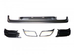 VW Original Tiguan II Heckdiffusor Granitgrau Chrom Umbau Nachrüstung Set