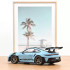 Porsche 911 GT3 RS mit Weissachpaket 2022 Gulfblau 1:18 Modellauto Norev 187367