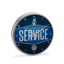 VW Wanduhr Service Wand Uhr Blau Weiß Watch Clock 1H0050810