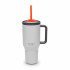 Audi Thermobecher Strohhalm hellgrau Isolierflasche Cup Becher 3292500200