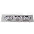 VW GTD Schriftzug Hinten Emblem Heckklappe Logo Silber 5H0853687B 2ZZ