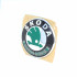 Original Skoda Zeichen Yeti Heckklappe 5L0853621 MEL Logo Emblem Hinten Grün Schwarz Chrom