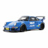 Porsche 911 964 RWB Bodykit Osho 1:18 Modellauto Miniatur 1/18 GT448 Rauh Welt Wallys Jeans Blau Blue